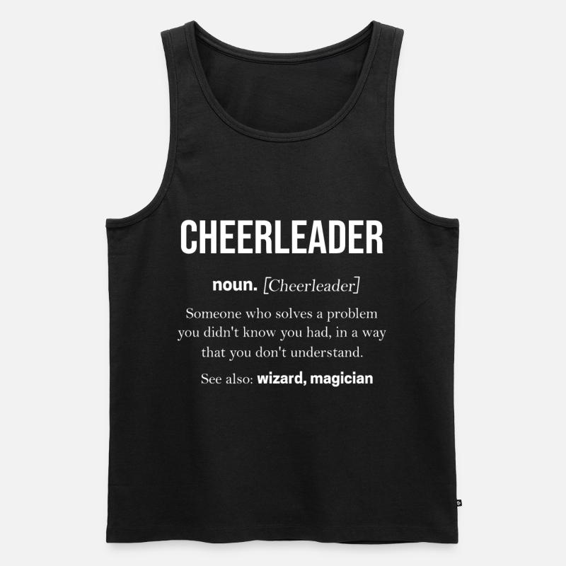 Cheerleader - Männer Premium Bio Tank Top - Schwarz