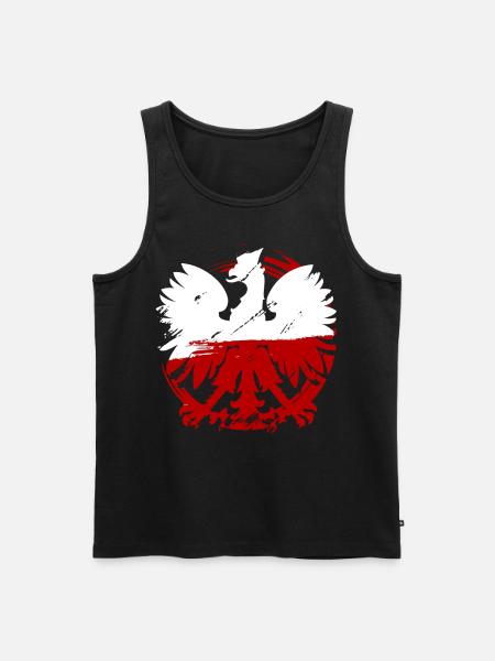 Poland - Men's Premium Organic Tank Top - black