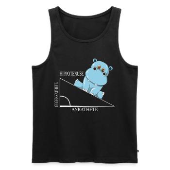 Mathe Hippotenuse Winkelfunktion Hypotenuse Nilpfe - Männer Premium Bio Tank Top - Schwarz - Vorne - Michal (187cm)