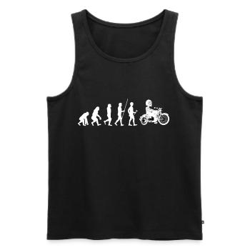 moto - Débardeur bio Premium Homme - noir - Devant - Michal (187cm)