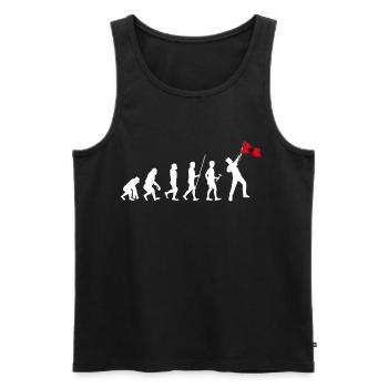 Albanien Kosovo Tirana Balkan Shqip Albaner Flagge - Männer Premium Bio Tank Top - Schwarz - Vorne - AI Model Male 178 light (178cm)
