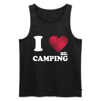 camper - Men's Premium Organic Tank Top - black - Front - Michal (187cm)