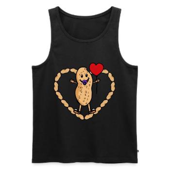 Peanut Birth Birthday Congratulations Baby - Men's Premium Organic Tank Top - black - Front - Michal (187cm)