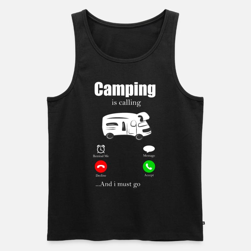 Camper - Männer Premium Bio Tank Top - Schwarz