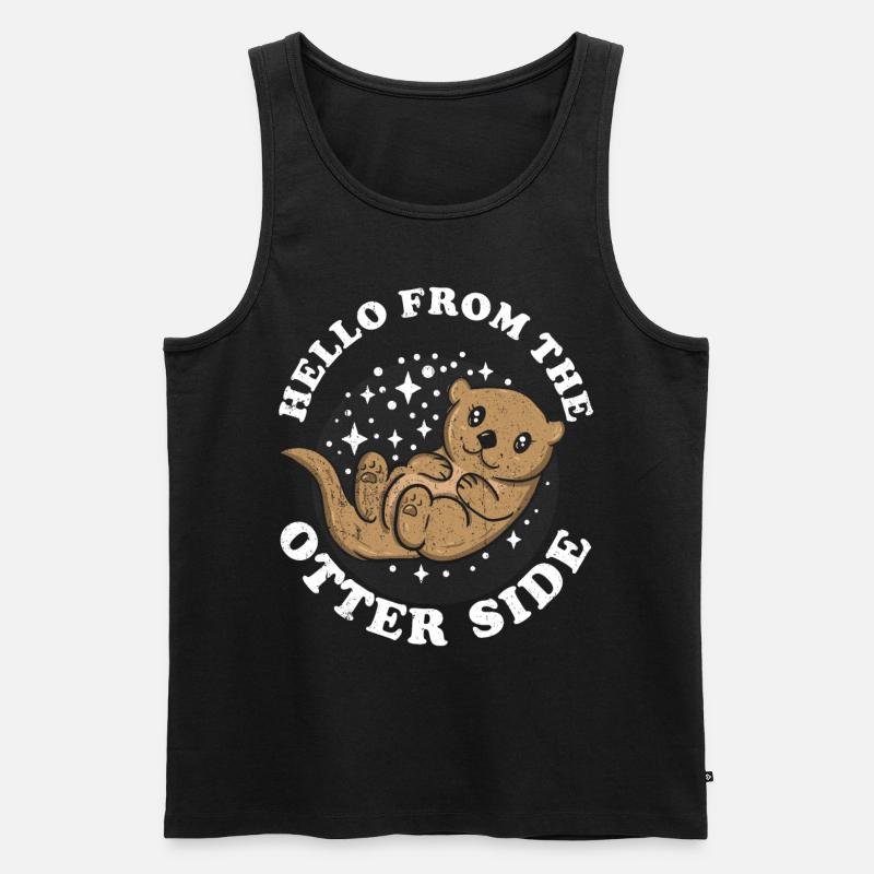 Otter - Männer Premium Bio Tank Top - Schwarz