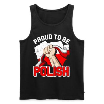 Polen Geschenk Danzig Polska Pole Krakau gdańsk - Männer Premium Bio Tank Top - Schwarz - Vorne - AI Model Male 178 light (178cm)