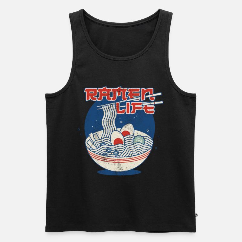 Ramen Life - Männer Premium Bio Tank Top - Schwarz