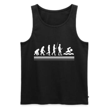 Natation - Débardeur bio Premium Homme - noir - Devant - Michal (187cm)