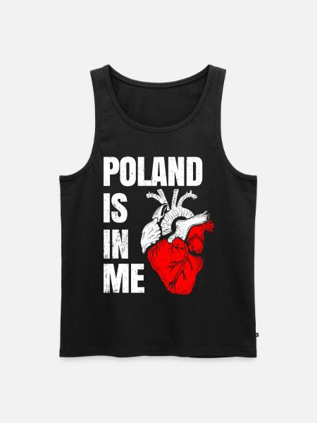 Poland - Men's Premium Organic Tank Top - black