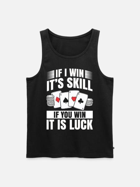 poker - Men's Premium Organic Tank Top - black
