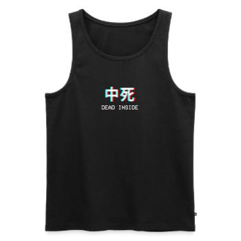 Dead Inside Japanese Vaporwave Aesthetic cadeau - Débardeur bio Premium Homme - noir - Devant - AI Model Male 178 light (178cm)