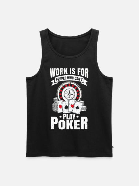 poker - Men's Premium Organic Tank Top - black