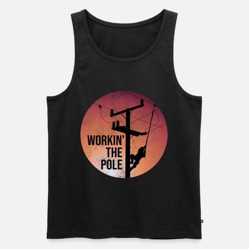 Elektriker - Männer Premium Bio Tank Top - Schwarz