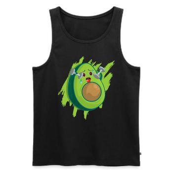Avocado Tshirt Vegan Avokado Diät Schwanger Keto - Männer Premium Bio Tank Top - Schwarz - Vorne - AI Model Male 178 light (178cm)