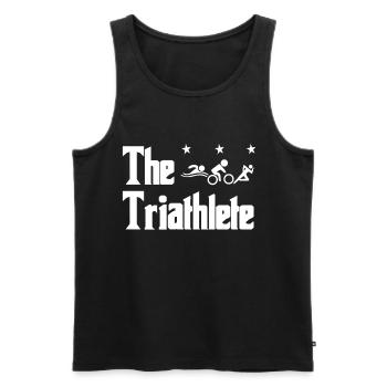 triathlon - Men's Premium Organic Tank Top - black - Front - Michal (187cm)