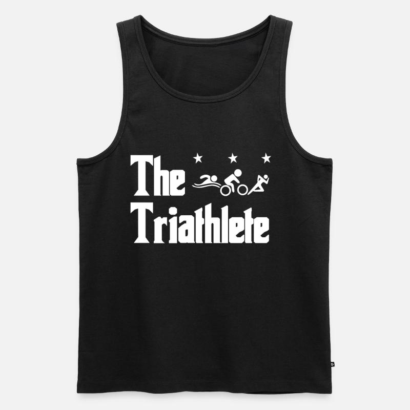 Triathlon - Männer Premium Bio Tank Top - Schwarz