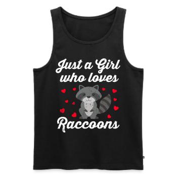 Waschbär Marder Racoon Tier Geschenk Frettchen - Männer Premium Bio Tank Top - Schwarz - Vorne - Michal (187cm)