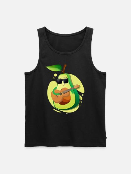 avocado - Men's Premium Organic Tank Top - black