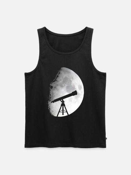 Telescope Space - Men's Premium Organic Tank Top - black