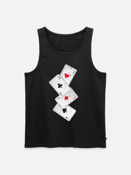 poker - Men's Premium Organic Tank Top - black