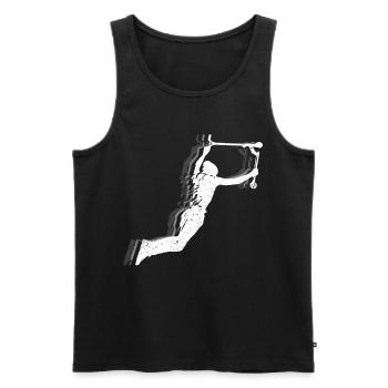 Scooter - Männer Premium Bio Tank Top - Schwarz - Vorne - AI Model Male 178 light (178cm)