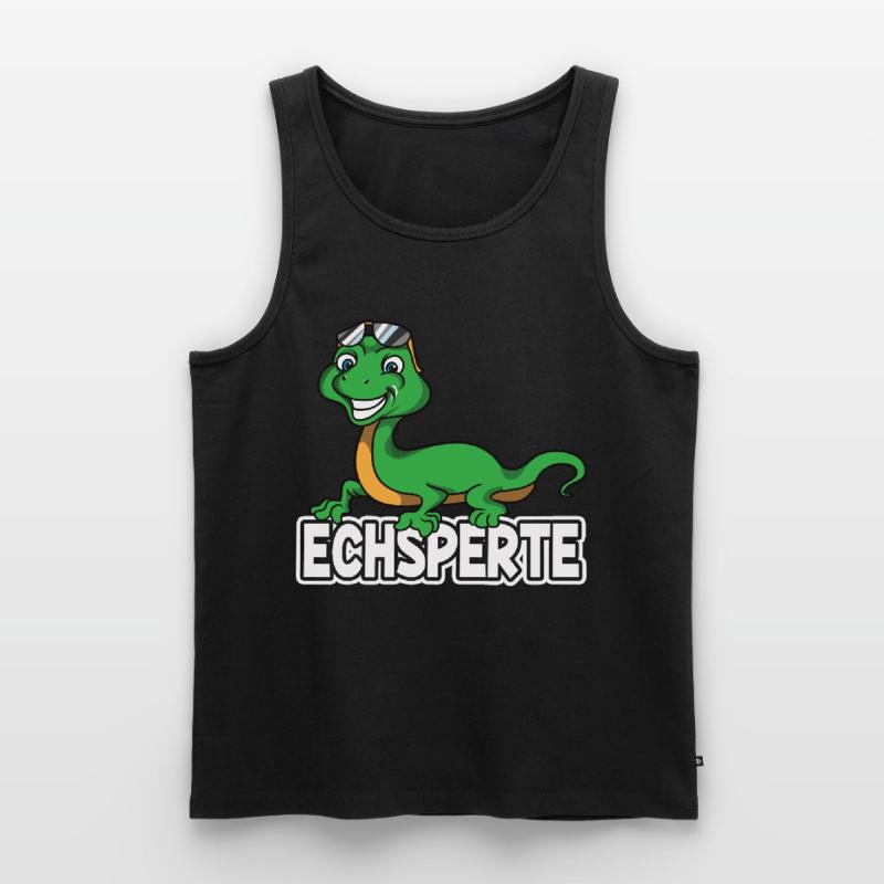 Echsperte Echse Reptilien Eidechse Experte Spruch Männer Premium Bio Tank Top