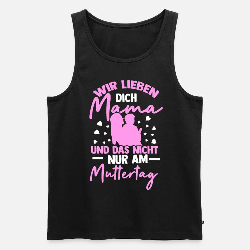Muttertag - Männer Premium Bio Tank Top - Schwarz