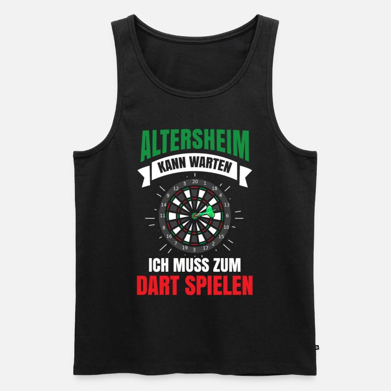 Dart - Männer Premium Bio Tank Top - Schwarz
