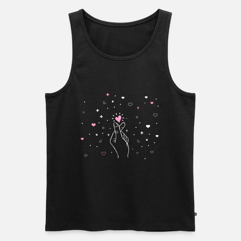 K-pop coréen Pop Manga Bubble Tea Kawaii Pop - Débardeur bio Premium Homme - noir