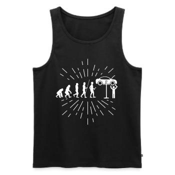 mechanic - Men's Premium Organic Tank Top - black - Front - Michal (187cm)
