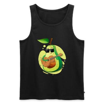Avocado Geschenk Diät Gesund Keto Vegan Vegetarier - Männer Premium Bio Tank Top - Schwarz - Vorne - AI Model Male 178 light (178cm)