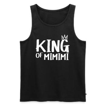 King of Mimimi Statment Krone Sarkastischer König - Männer Premium Bio Tank Top - Schwarz - Vorne - AI Model Male 178 light (178cm)