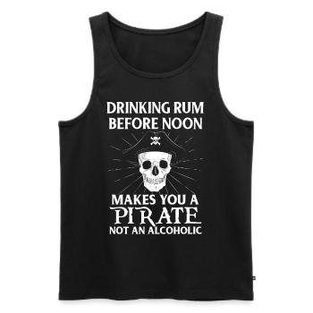 Pirate sailor pirate captain ship child - Men's Premium Organic Tank Top - black - Front - Michal (187cm)