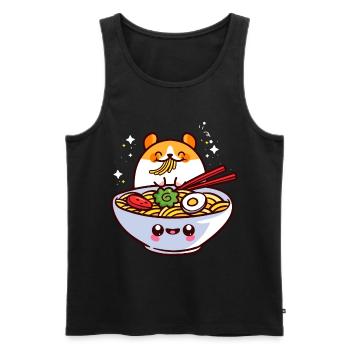 ramen - Men's Premium Organic Tank Top - black - Front - AI Model Male 178 light (178cm)