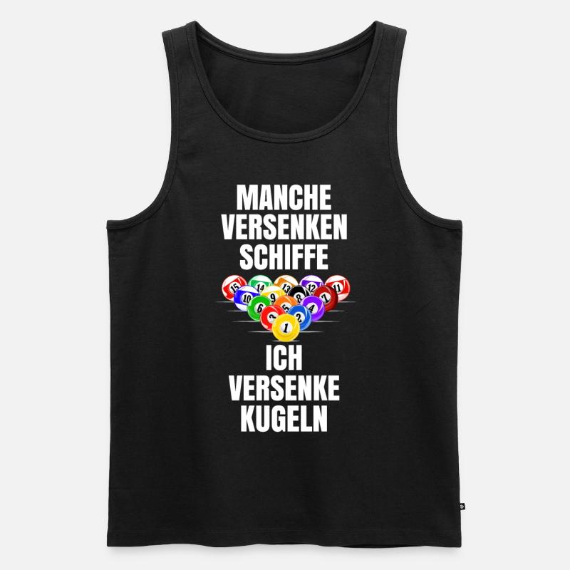 Billard - Männer Premium Bio Tank Top - Schwarz