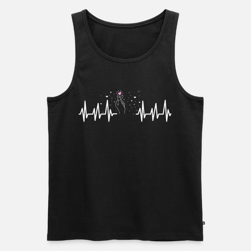 K-Pop - Männer Premium Bio Tank Top - Schwarz