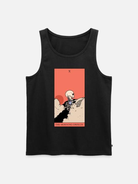 Le muffin du matin Tarot carte d’occulte idée cadeau - Débardeur bio Premium Homme - noir
