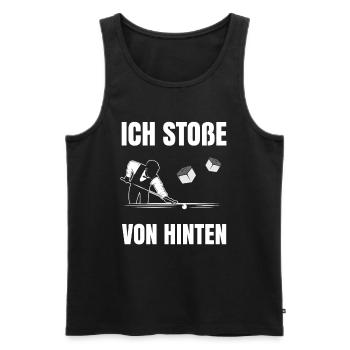 Billard - Männer Premium Bio Tank Top - Schwarz - Vorne - Michal (187cm)