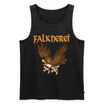 Falknerei Beizjagd Greifvogel Greif Falke - Männer Premium Bio Tank Top - Schwarz - Vorne - AI Model Male 178 light (178cm)
