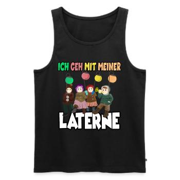 Laternenlauf Sankt Martin St Martin - Männer Premium Bio Tank Top - Schwarz - Vorne - AI Model Male 178 light (178cm)