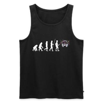K-Pop - Männer Premium Bio Tank Top - Schwarz - Vorne - AI Model Male 178 light (178cm)