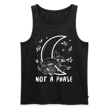Cottagecore Aesthetic Bisexual Pride Not A Phase - Men's Premium Organic Tank Top - black - Front - Michal (187cm)