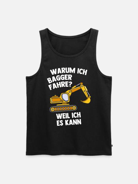 Bagger - Männer Premium Bio Tank Top - Schwarz