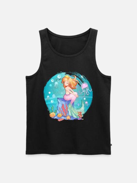Mermaid Mermaid Gift - Men's Premium Organic Tank Top - black