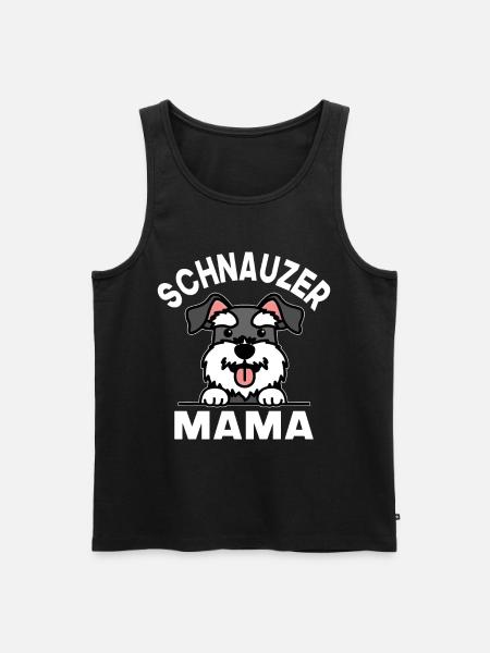 Schnauzer Mama - Männer Premium Bio Tank Top - Schwarz
