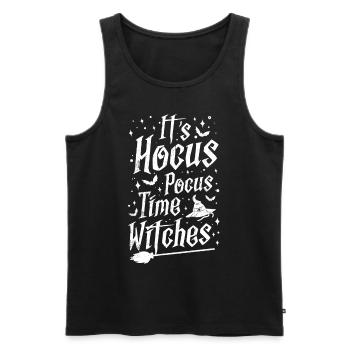 Witch - Men's Premium Organic Tank Top - black - Front - AI Model Male 178 light (178cm)