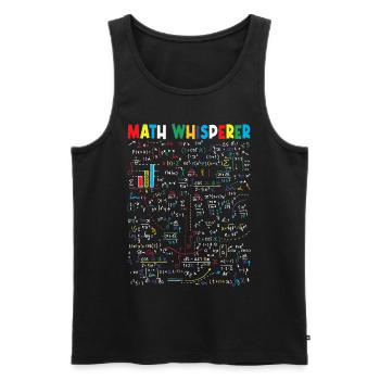 Math Whisperer - Männer Premium Bio Tank Top - Schwarz - Vorne - AI Model Male 178 light (178cm)