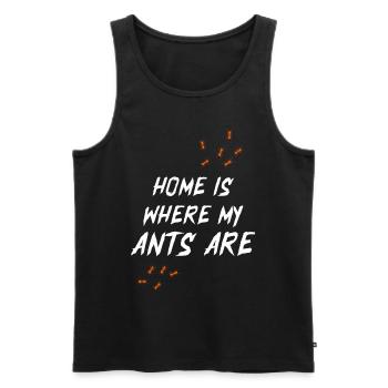 Ant Insect Gift Nature Vermin Bug Ant - Men's Premium Organic Tank Top - black - Front - AI Model Male 178 light (178cm)