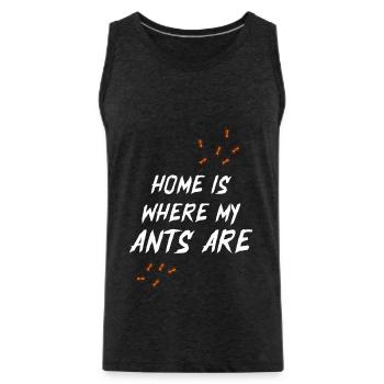 Ant Insect Gift Nature Vermin Bug Ant - Men's Premium Organic Tank Top - charcoal grey - Front - Alexander (188cm)