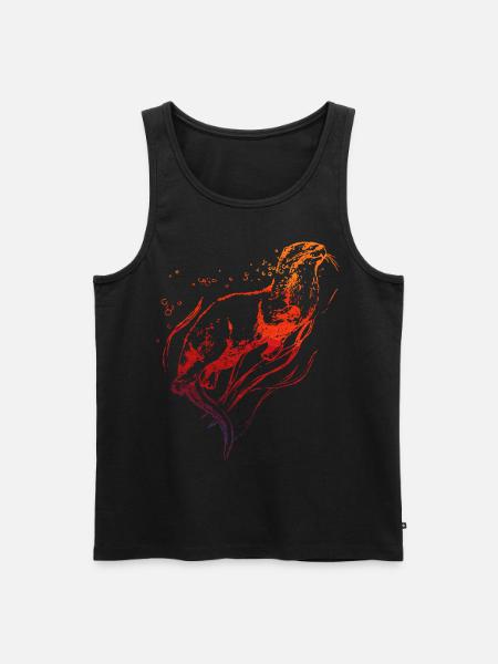 Otter - Men's Premium Organic Tank Top - black